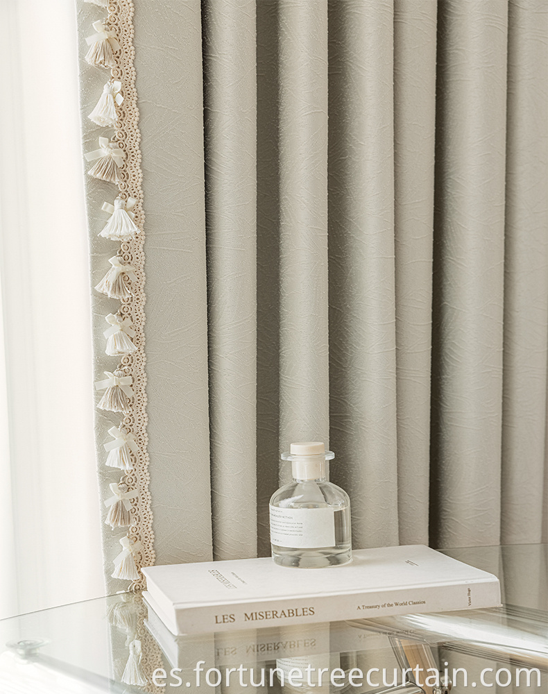 Polyester Lace Jacquard Curtain